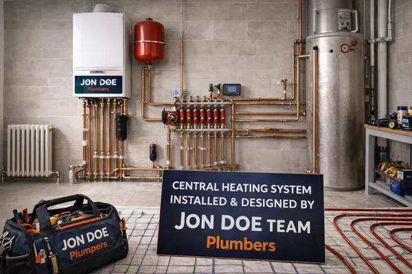 Professional boiler installation